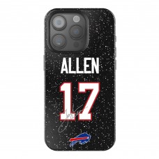Buffalo Bills Josh Allen Keyscaper Black Bling iPhone Case