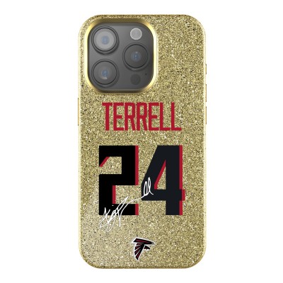 Atlanta Falcons A.J. Terrell Keyscaper Gold Bling iPhone Case