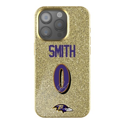Baltimore Ravens Roquan Smith Keyscaper Gold Bling iPhone Case