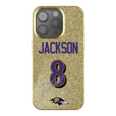 Baltimore Ravens Lamar Jackson Keyscaper Gold Bling iPhone Case