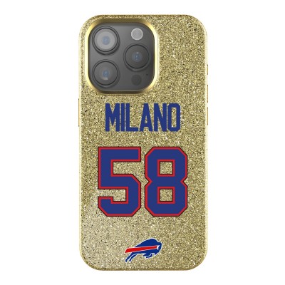 Buffalo Bills Matt Milano Keyscaper Gold Bling iPhone Case