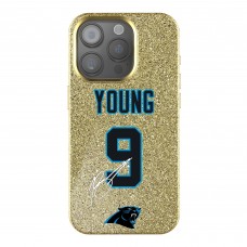 Carolina Panthers Bryce Young Keyscaper Gold Bling iPhone Case