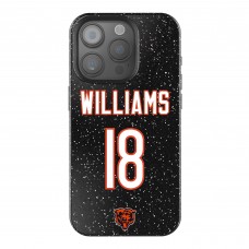 Chicago Bears Caleb Williams Keyscaper Black Bling iPhone Case