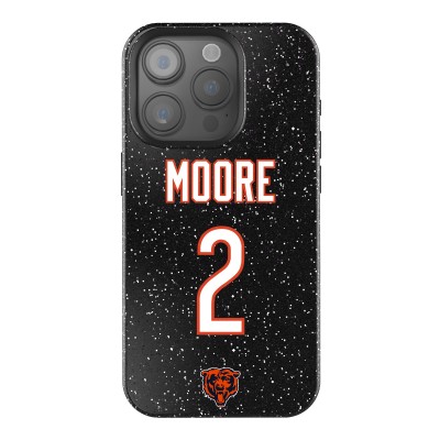 Chicago Bears D.J. Moore Keyscaper Black Bling iPhone Case