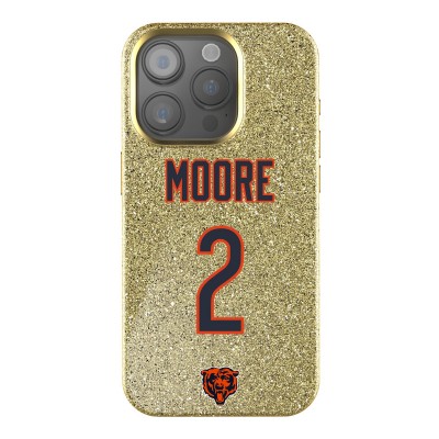 Chicago Bears D.J. Moore Keyscaper Gold Bling iPhone Case