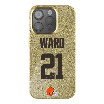Cleveland Browns Denzel Ward Keyscaper Gold Bling iPhone Case