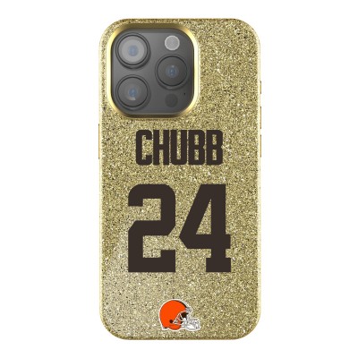 Cleveland Browns Nick Chubb Keyscaper Gold Bling iPhone Case