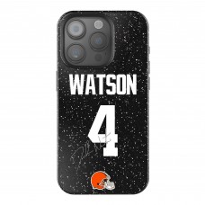Cleveland Browns Deshaun Watson Keyscaper Black Bling iPhone Case