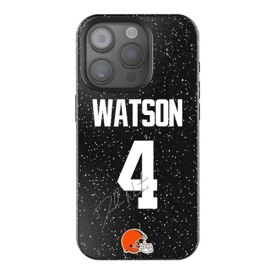 Cleveland Browns Deshaun Watson Keyscaper Black Bling iPhone Case