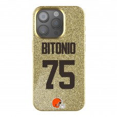 Cleveland Browns Joel Bitonio Keyscaper Gold Bling iPhone Case