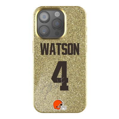 Cleveland Browns Deshaun Watson Keyscaper Gold Bling iPhone Case