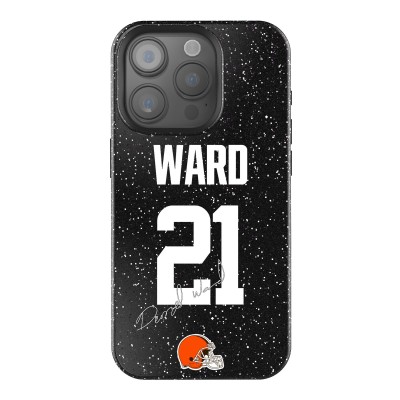 Cleveland Browns Denzel Ward Keyscaper Black Bling iPhone Case