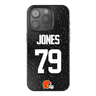 Cleveland Browns Dawand Jones Keyscaper Black Bling iPhone Case