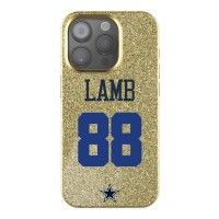 Dallas Cowboys CeeDee Lamb Keyscaper Gold Bling iPhone Case
