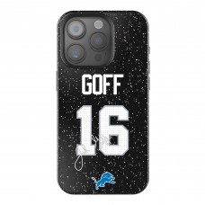 Detroit Lions Jared Goff Keyscaper Black Bling iPhone Case