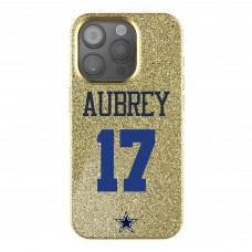 Dallas Cowboys Brandon Aubrey Keyscaper Gold Bling iPhone Case