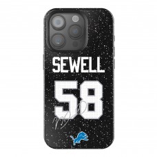 Detroit Lions Penei Sewell Keyscaper Black Bling iPhone Case