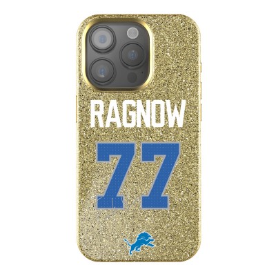 Detroit Lions Frank Ragnow Keyscaper Gold Bling iPhone Case