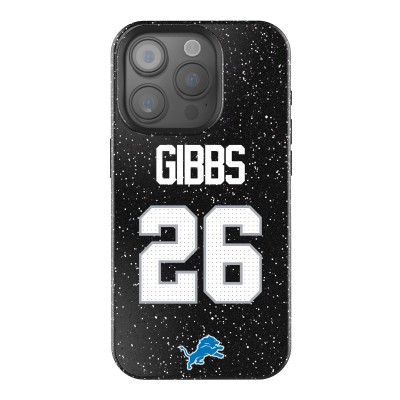 Detroit Lions Jahmyr Gibbs Keyscaper Black Bling iPhone Case