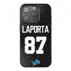 Detroit Lions Sam LaPorta Keyscaper Black Bling iPhone Case
