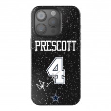 Dallas Cowboys Dak Prescott Keyscaper Black Bling iPhone Case