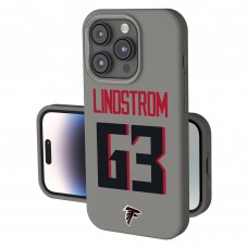 Atlanta Falcons Chris Lindstrom Keyscaper Gray Ready Soft Touch iPhone Case