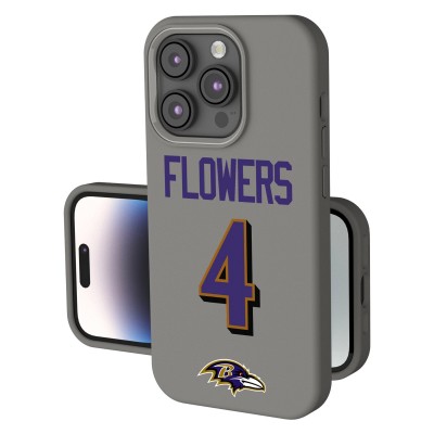 Baltimore Ravens Zay Flowers Keyscaper Gray Ready Soft Touch iPhone Case
