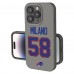 Buffalo Bills Matt Milano Keyscaper Gray Ready Soft Touch iPhone Case