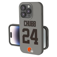 Cleveland Browns Nick Chubb Keyscaper Gray Ready Soft Touch iPhone Case