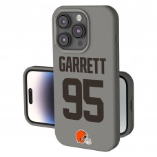 Cleveland Browns Myles Garrett Keyscaper Gray Ready Soft Touch iPhone Case