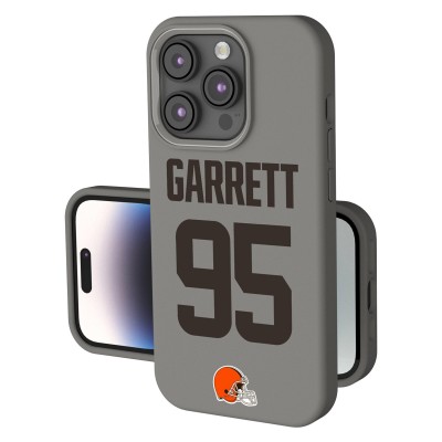 Cleveland Browns Myles Garrett Keyscaper Gray Ready Soft Touch iPhone Case