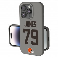 Cleveland Browns Dawand Jones Keyscaper Gray Ready Soft Touch iPhone Case