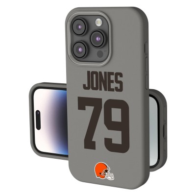 Cleveland Browns Dawand Jones Keyscaper Gray Ready Soft Touch iPhone Case