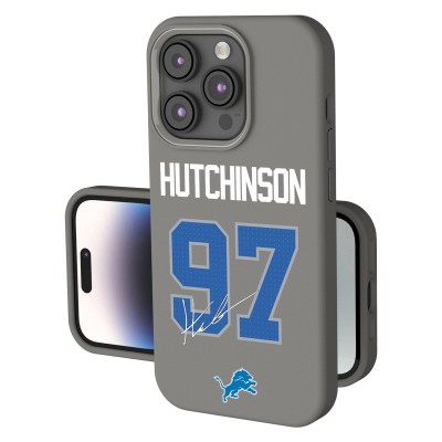 Detroit Lions Aidan Hutchinson Keyscaper Gray Ready Soft Touch iPhone Case