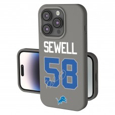 Detroit Lions Penei Sewell Keyscaper Gray Ready Soft Touch iPhone Case