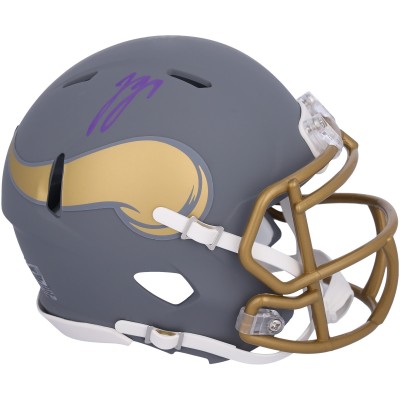 J.J. McCarthy Minnesota Vikings Autographed Fanatics Authentic Riddell Slate Speed Mini Helmet