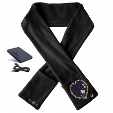Baltimore Ravens ActionHeat Black 5V Battery Heated Scarf