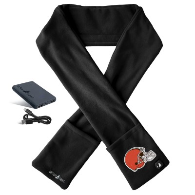 Cleveland Browns ActionHeat Black 5V Battery Heated Scarf