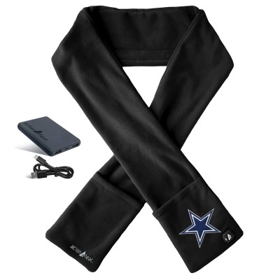 Dallas Cowboys ActionHeat Black 5V Battery Heated Scarf