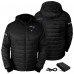 New England Patriots ActionHeat Black 5V Battery Heated Insulated Puffer Full-Zip Hoodie Jacket