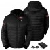 San Francisco 49ers ActionHeat Black 5V Battery Heated Insulated Puffer Full-Zip Hoodie Jacket