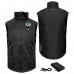 Green Bay Packers ActionHeat Black 5V Softshell Battery Heated Full-Zip Vest