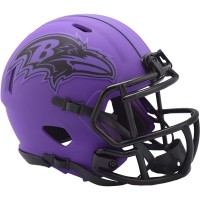 Baltimore Ravens Fanatics Authentic Riddell Rave Speed Mini Helmet