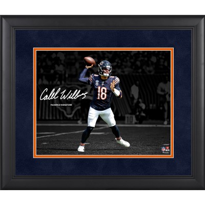 Caleb Williams Chicago Bears Facsimile Signature Fanatics Authentic Framed 11 x 14 Photograph