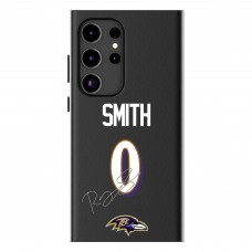 Baltimore Ravens Roquan Smith Keyscaper Black Galaxy Magnetic Bump Case