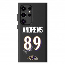 Baltimore Ravens Mark Andrews Keyscaper Black Galaxy Magnetic Bump Case