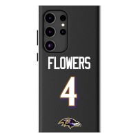 Baltimore Ravens Zay Flowers Keyscaper Black Galaxy Magnetic Bump Case