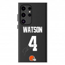 Cleveland Browns Deshaun Watson Keyscaper Black Galaxy Magnetic Bump Case