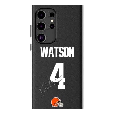 Cleveland Browns Deshaun Watson Keyscaper Black Galaxy Magnetic Bump Case