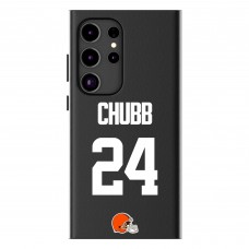 Cleveland Browns Nick Chubb Keyscaper Black Galaxy Magnetic Bump Case